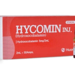 a box of medicine with a bottle